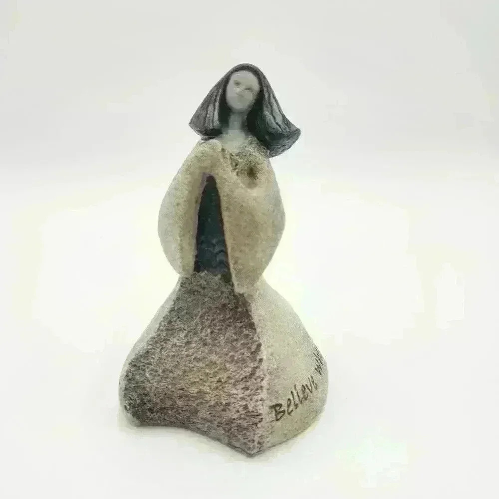 "Believe When It Is Beyond Reason To‎ Believe" Art Stone Comfort Statue